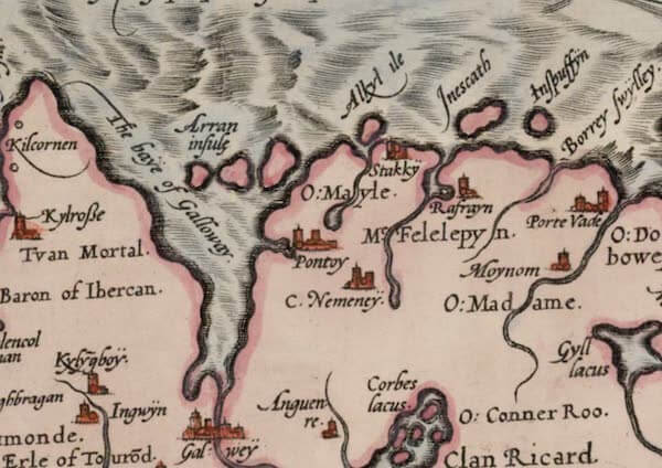 clew bay topographic map