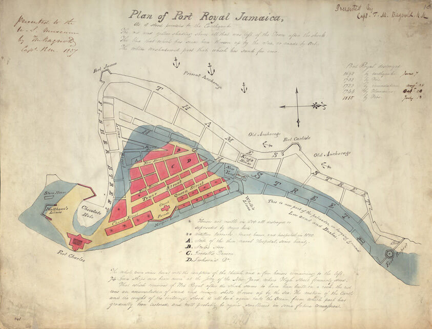 Locations | Port Royal Earthquake (1692)